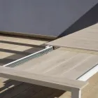 Udtrækkeligt bord til 276 cm med trælook i aluminium - Ovara Viadurini