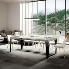 Udtrækkeligt bord til 284 cm i forskellige størrelser og finish Made in Italy - Beach Viadurini