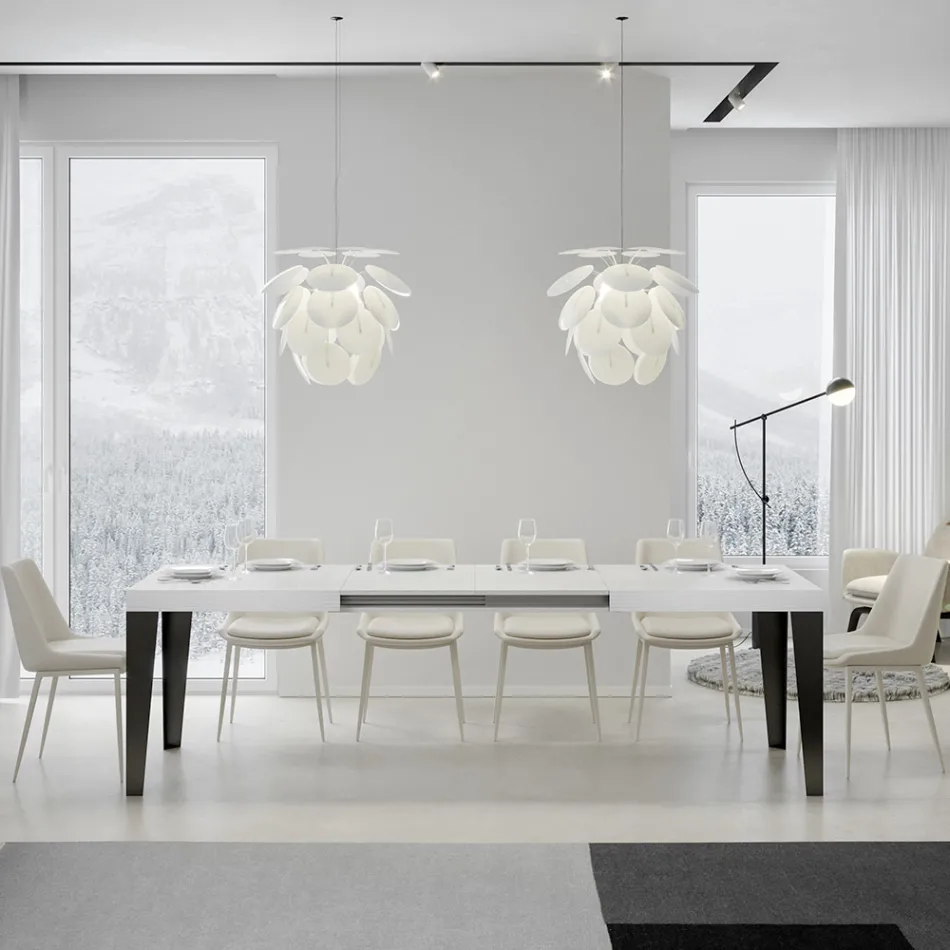 Udtrækkeligt bord til 284 cm i forskellige størrelser og finish Made in Italy - Beach Viadurini