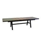 Udtræksbord 303 cm i aluminium med HPL-top - Righello Viadurini