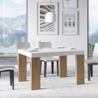 Udtrækkeligt bord til 440 cm i forskellige overflader lavet i Italien - træ Viadurini