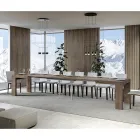 Udtrækkeligt bord til 440 cm i Made in Italy træmikropartikler - træ Viadurini