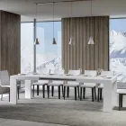 Udtrækkeligt bord til 440 cm i Made in Italy træmikropartikler - træ Viadurini