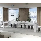 Udtrækkeligt bord til 440 cm i Made in Italy træmikropartikler - træ Viadurini