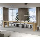 Udtrækkeligt bord til 440 cm i Made in Italy træmikropartikler - træ Viadurini