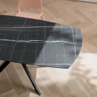 Udtrækkeligt tøndebord i lagdelt HPL med forskellige finish - Incontro Viadurini