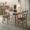 Udtrækkeligt bord med 4 stole i Light Dove Grey Made in Italy - Celestino