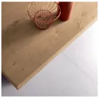 Udtrækkeligt bord med central forlænger i fineret træ - Aperol Viadurini