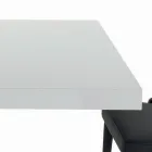 Udtrækkeligt bord med central åbning og foldekant Lavet i Italien - Dalmatisk Viadurini