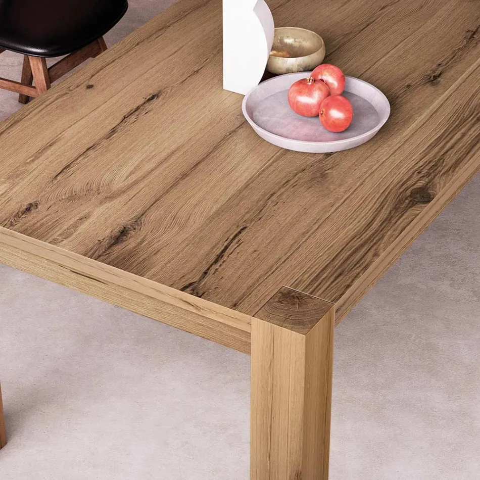 Udtrækkeligt bord med finerede ben og top lavet i Italien - Tash Viadurini