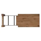 Udtrækkeligt bord med finerede ben og top lavet i Italien - Tash Viadurini