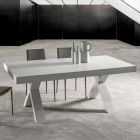 Udtrækkeligt bord med melamintræplade - Atessa Viadurini