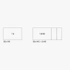 Udtrækkeligt bord med Ice White Cement Melamin Top - Ariel Viadurini