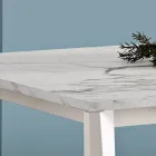 Udtrækkeligt bord med melamintop og metalunderlag - Ariel Viadurini