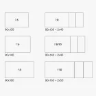 Udtrækkeligt bord med marmormelaminplade og antracitben - Ariel Viadurini