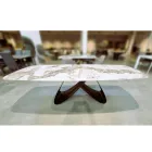 Udtrækkeligt bord fra 180 til 260 cm i sintret sten Gres med Pandora finish - Orion Viadurini