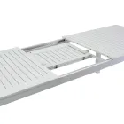 Udtrækkeligt havebord i aluminium med lamelplade - Passport Viadurini