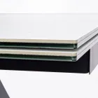 Udtrækkeligt Spisebord 240 cm Glas- og Keramikplade - Barone Viadurini