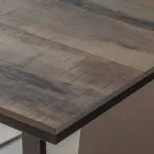 Udtrækkeligt spisebord i træ og metal op til 280 cm - Gallotto Viadurini