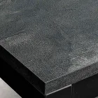 Udtrækkeligt stuebord med melaminplade og metalben - Shaila Viadurini