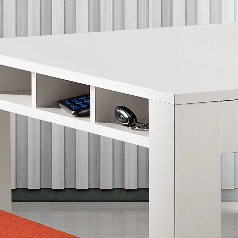 Udtrækkeligt stuebord i melamin Made in Italy - Ondine Viadurini