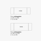 Udtrækkeligt stuebord i metal og glaskeramik Fremstillet i Italien - Meluso Viadurini