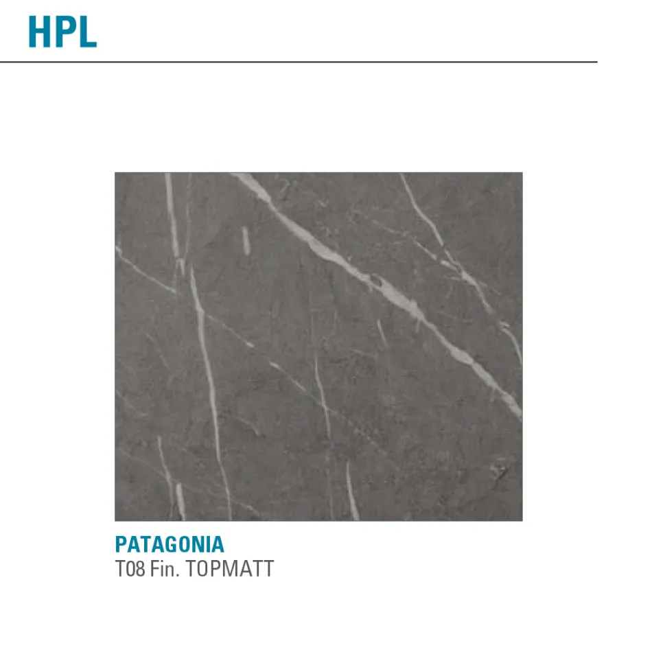 Udtrækkeligt bord op til 238 cm metal og farvet Hpl Fremstillet i Italien - Pablito Viadurini