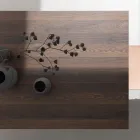 Udtrækkeligt bord Op til 238 cm Moka Metal og Hpl Fremstillet i Italien - Pablito Viadurini