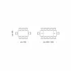 Udtrækkeligt bord op til 300 cm i Made in Italy Fineret træ – Ezzellino Viadurini