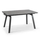 Udtrækkeligt bord op til 200 cm i Marble Effect Sinter Stone - Ananas Viadurini