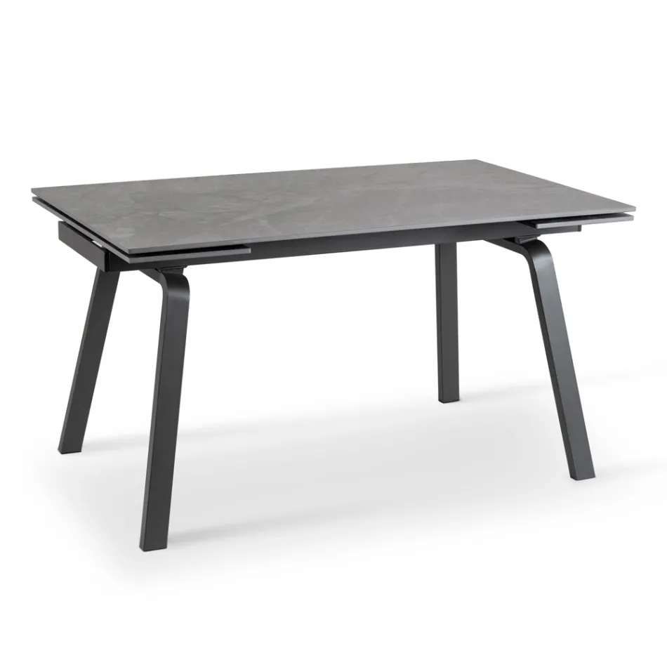 Udtrækkeligt bord op til 200 cm i Marble Effect Sinter Stone - Ananas Viadurini
