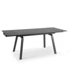 Udtrækkeligt bord op til 200 cm i Marble Effect Sinter Stone - Ananas Viadurini