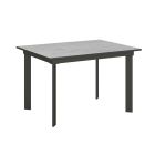 Udtrækkeligt bord op til 220 cm med jernstel og kant Made in Italy - Luna Viadurini
