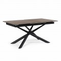 Forlængeligt bord Op til 220 cm i keramik og stålhæmning - Brianza