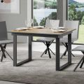 Udtrækkeligt bord op til 220 cm i træ og jern Made in Italy - Nuvola