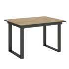 Udtrækkeligt bord op til 220 cm i træ og jern Made in Italy - Nuvola Viadurini