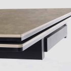 Udtrækkeligt bord op til 240 cm med Homemotion keramisk top - Avici Viadurini