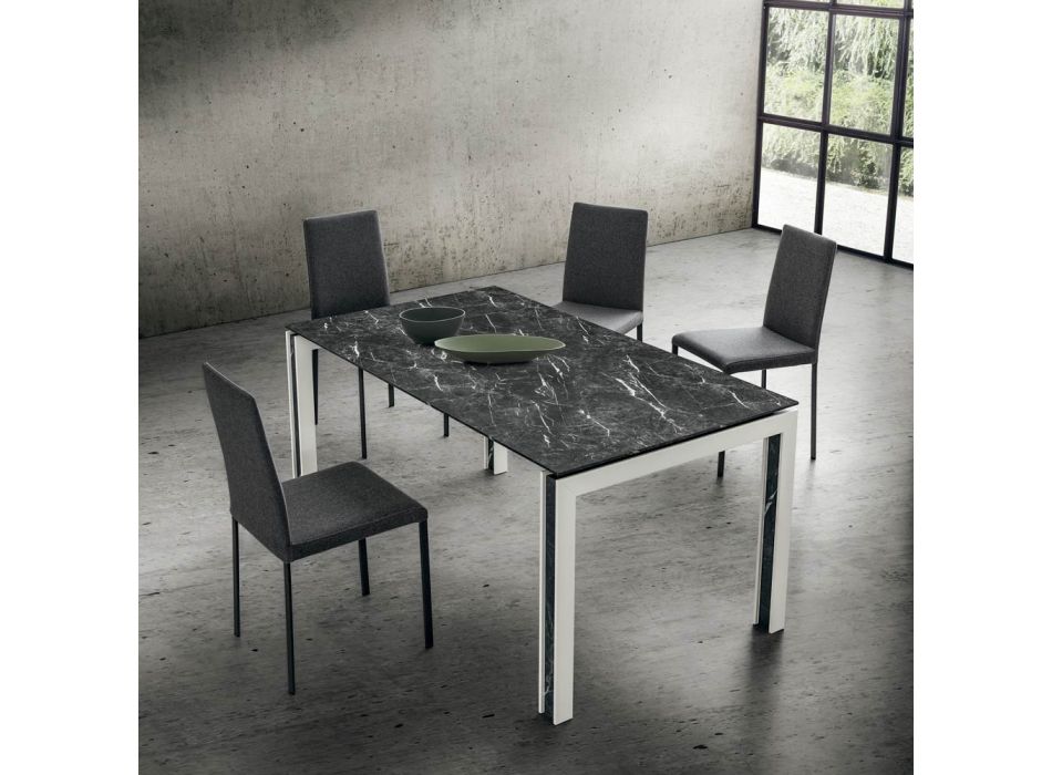 Udtrækkeligt bord op til 240 cm Design i træ og HPL Made in Italy - Polo Viadurini