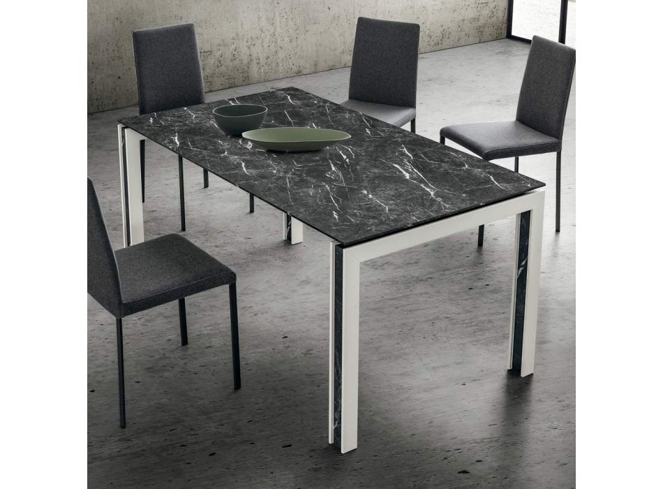 Udtrækkeligt bord op til 240 cm Design i træ og HPL Made in Italy - Polo Viadurini