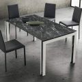 Udtrækkeligt bord Op til 240 cm design i træ og HPL Made in Italy - Polo