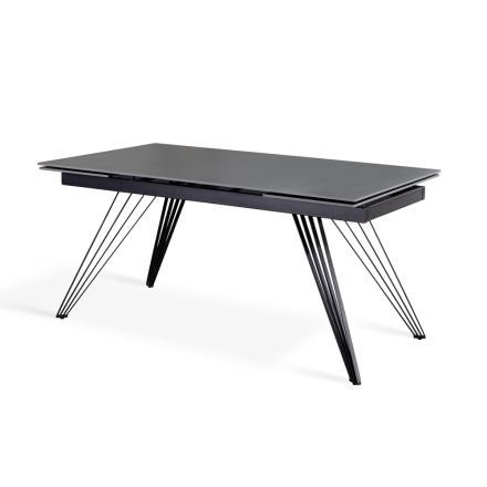Udtrækbart bord op til 240 cm i keramik og metal - Buket Viadurini