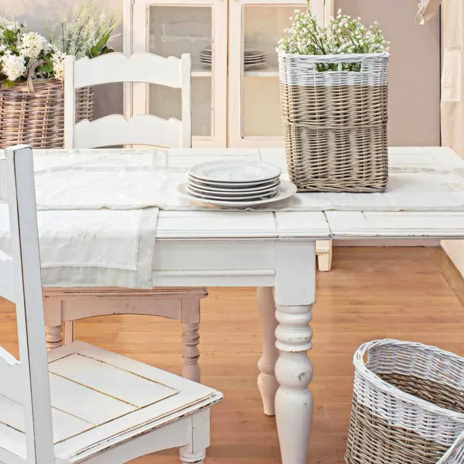 Forlængeligt bord Op til 240 cm i Mango Wood og Mdf Homemotion - Tongo Viadurini