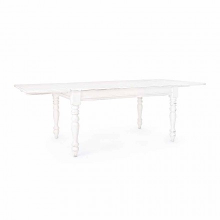 Forlængeligt bord Op til 240 cm i Mango Wood og Mdf Homemotion - Tongo Viadurini
