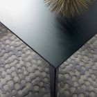Udtrækkeligt bord op til 250 cm med glasplade fremstillet i Italien - Pitagora Viadurini