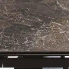 Udtrækkeligt bord Op til 280 cm i stål og matkeramisk glas - Viterbo Viadurini