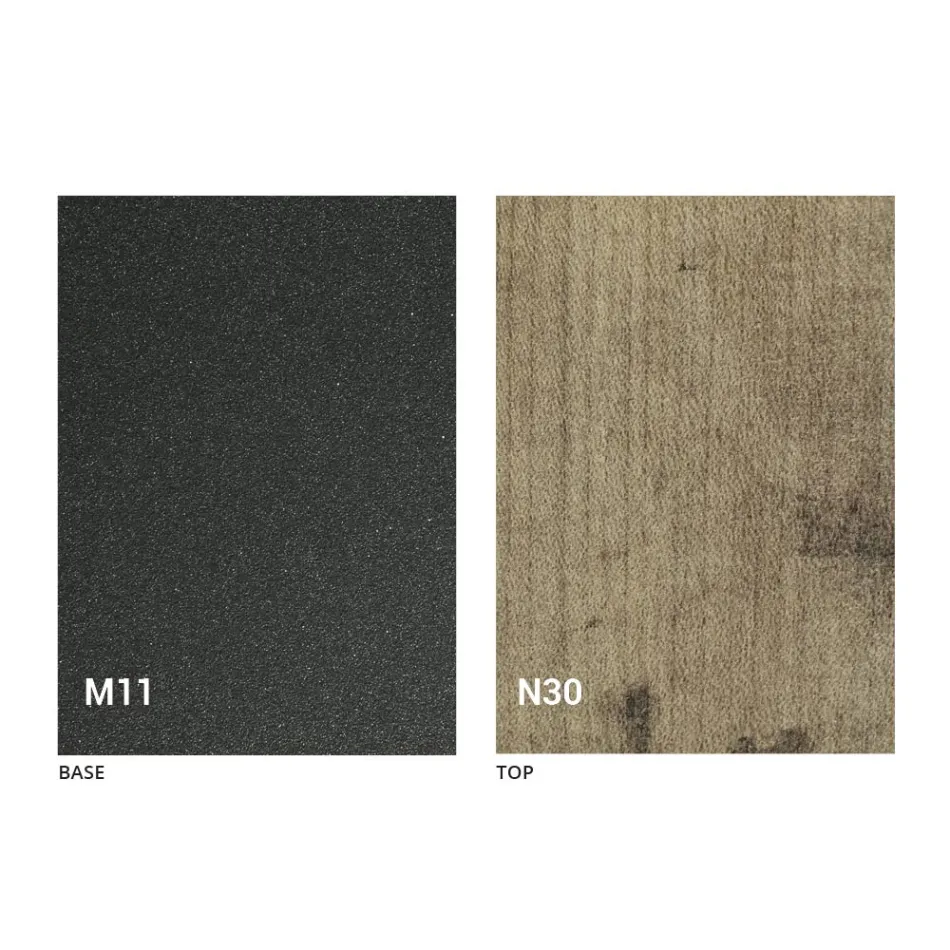 Udtrækkeligt bord op til 280 cm i træ og metal Made in Italy - Gallotto Viadurini