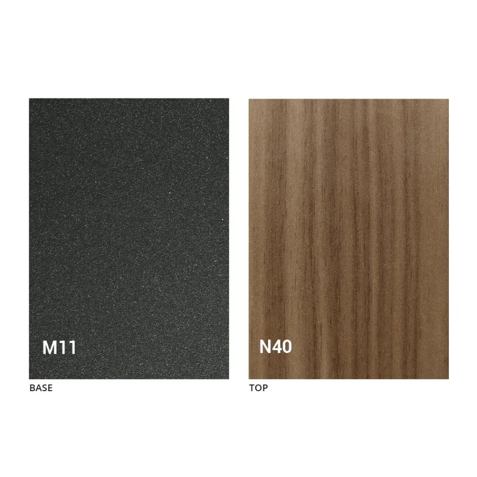 Udtrækkeligt bord op til 280 cm i træ og metal Made in Italy - Gallotto Viadurini