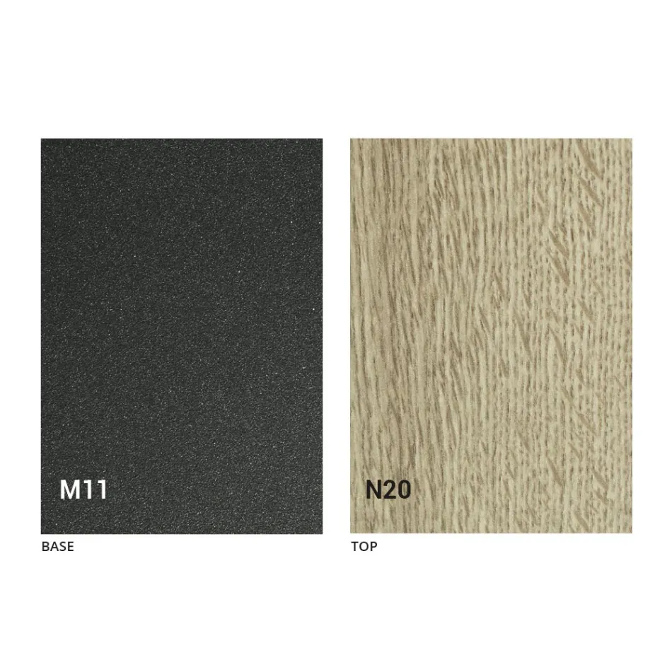 Udtrækkeligt bord op til 280 cm i træ og metal Made in Italy - Gallotto Viadurini