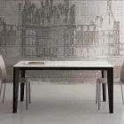 Udtrækkeligt bord op til 290 cm i glaskeramik Fremstillet i Italien - Polonio Viadurini