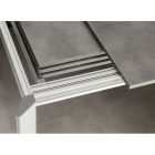 Udtrækkeligt bord op til 3 meter i aluminium og Urbino melamin Viadurini